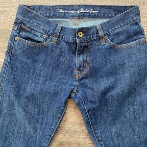 Levis with Polka Dot Pockets